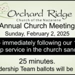 Annual Church Meeting