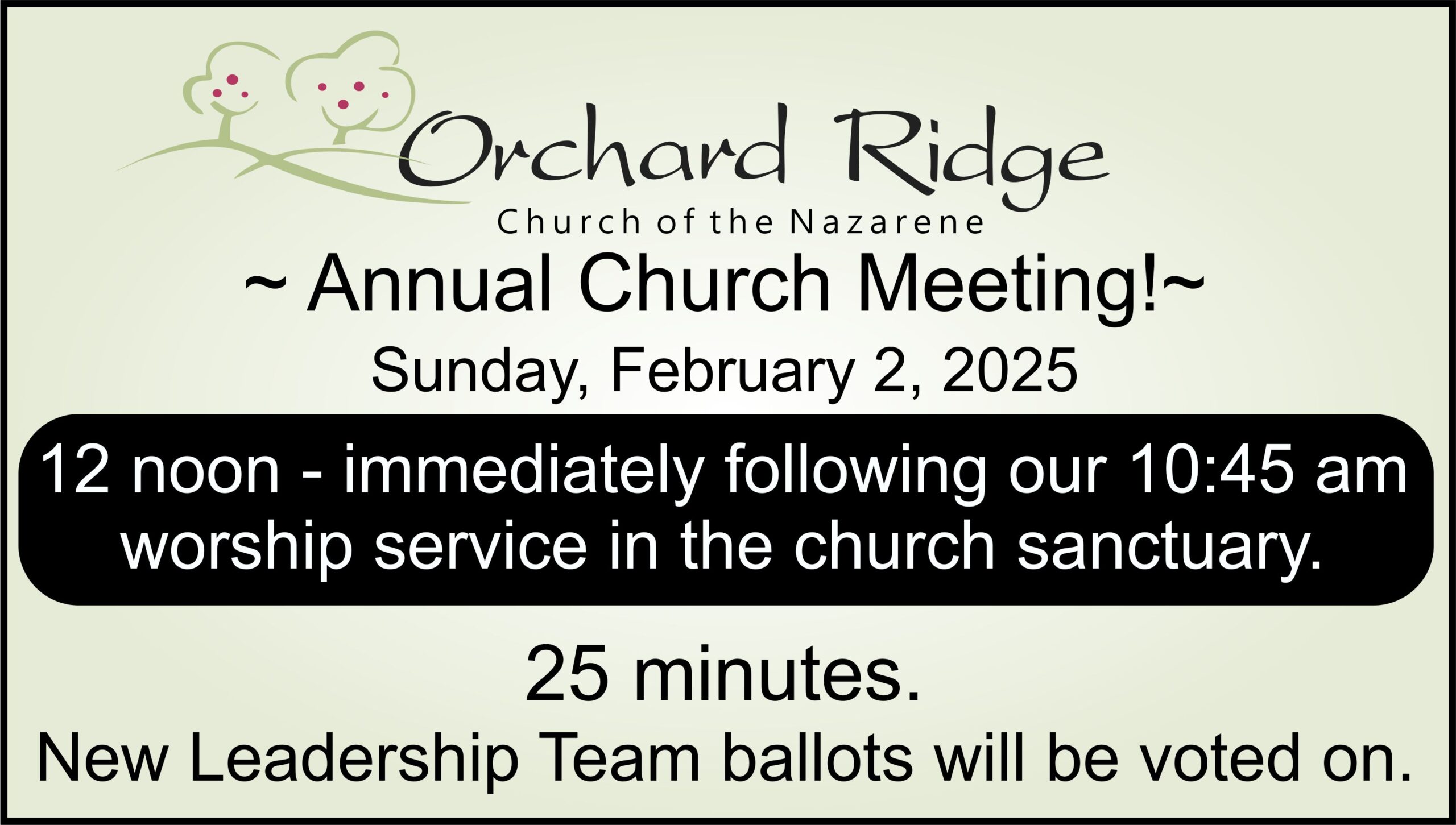 Annual Church Meeting