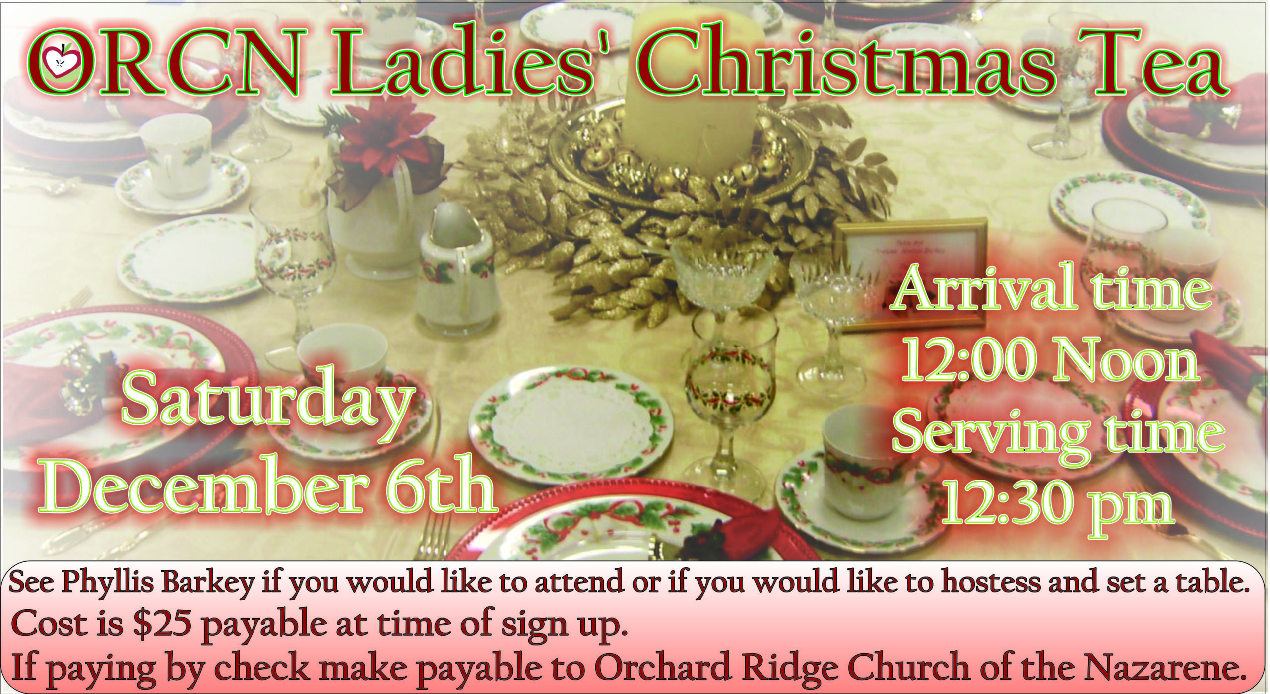 ORCN Ladies’ Christmas Tea