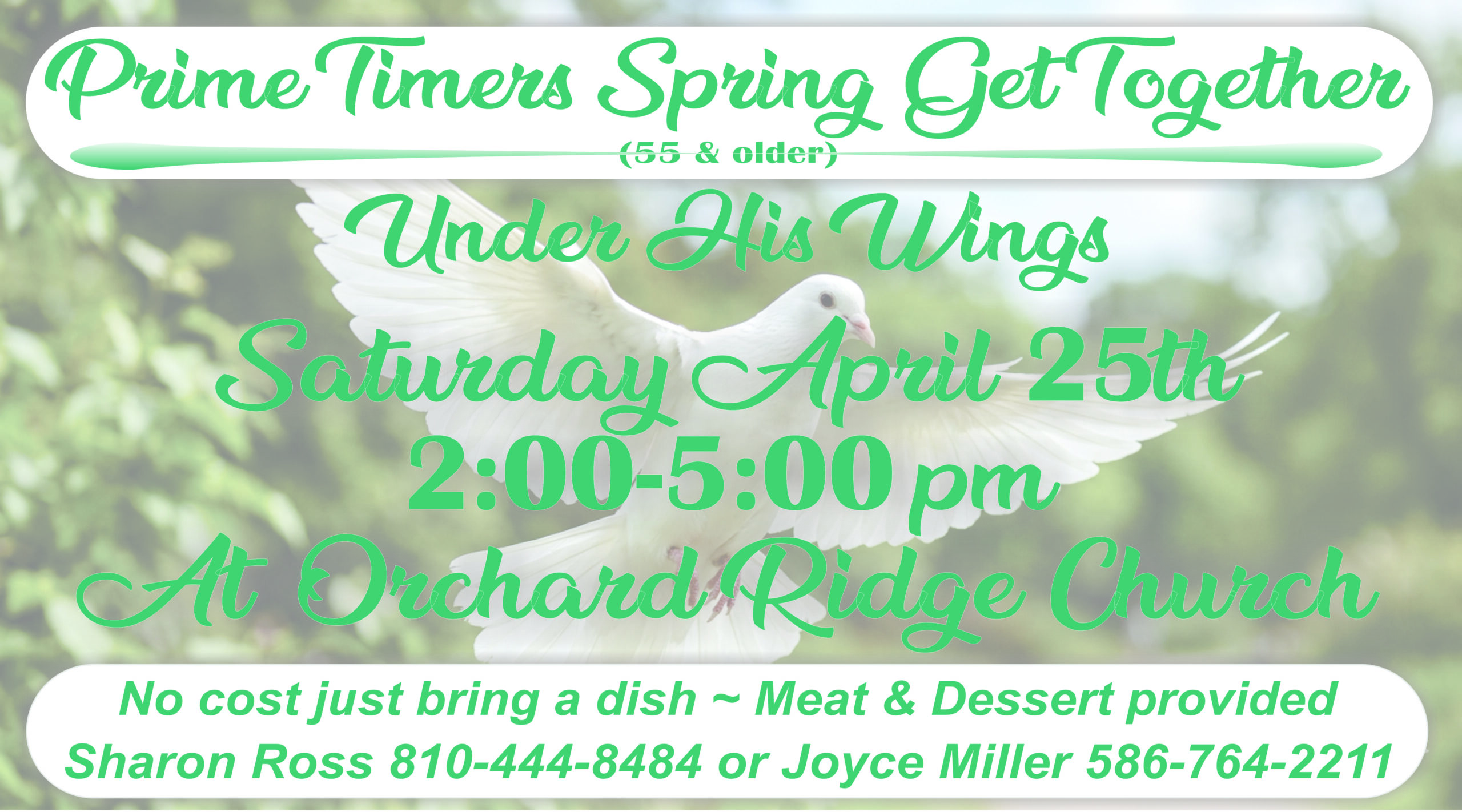 Prime Timers Spring Dinner