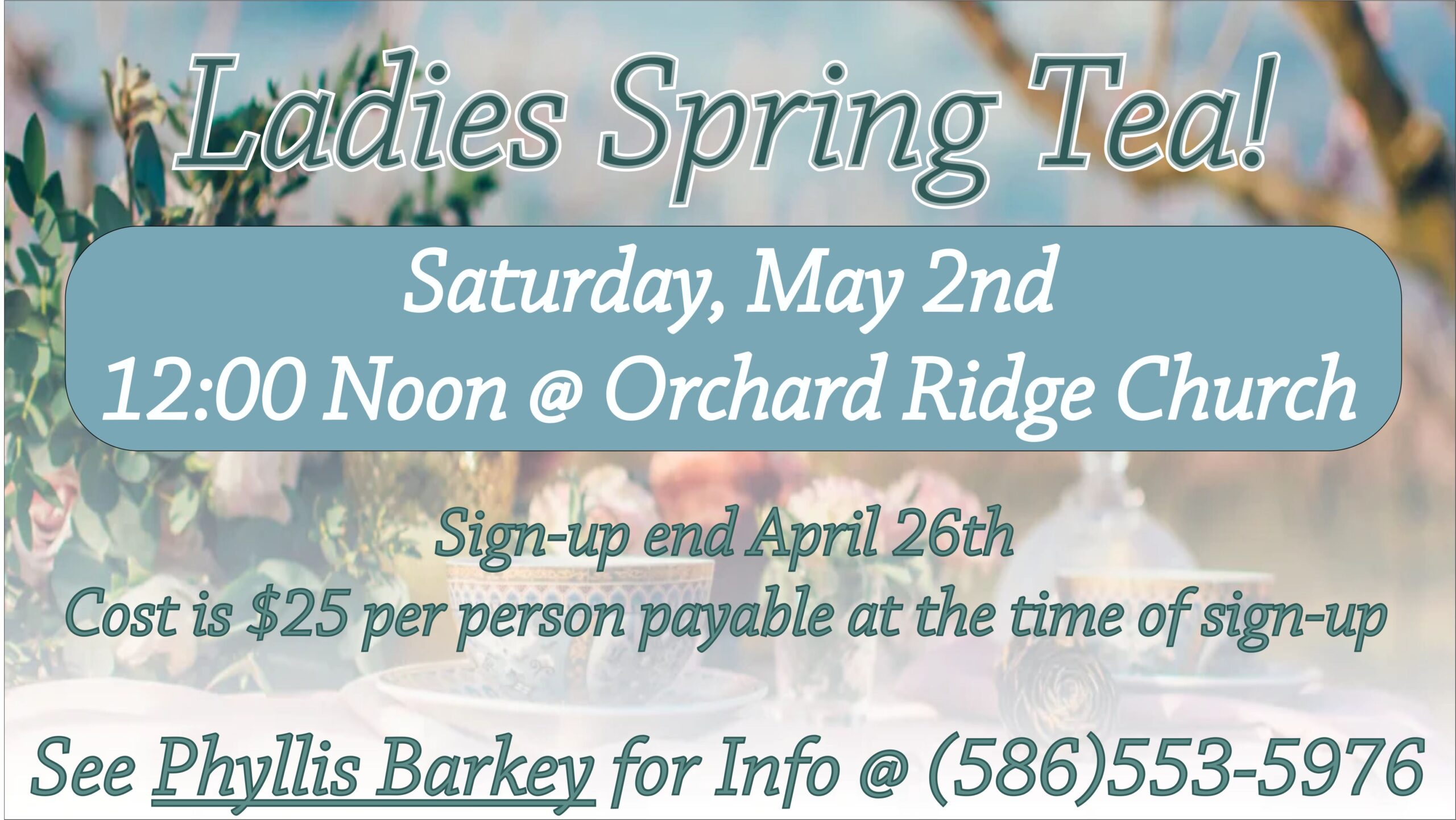 Ladies Spring Tea
