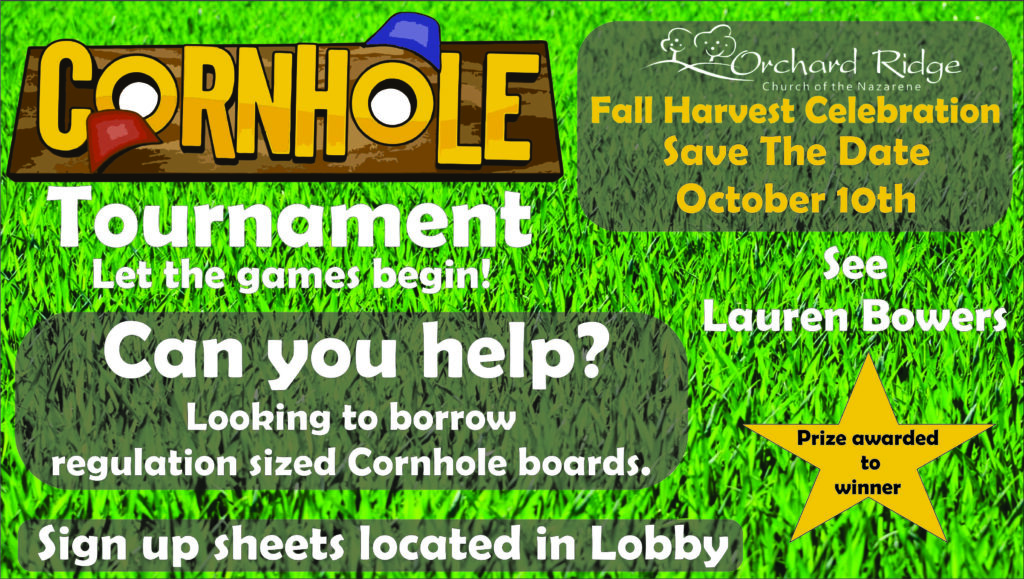 Corn Hole Tournament!